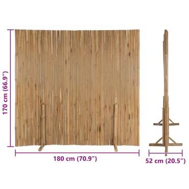 vidaXL Καλαμωτή Περίφραξης 180x170cm από Μπαμπού