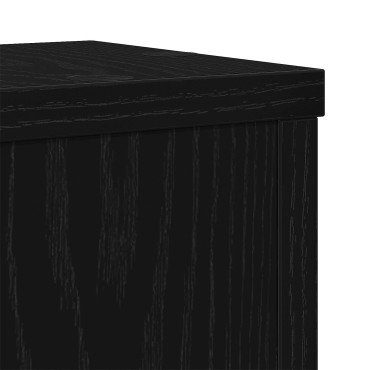vidaXL Βάση φυτών 2 τμχ. Μαύρη Οξυά 15 x 15 x 20 εκ.