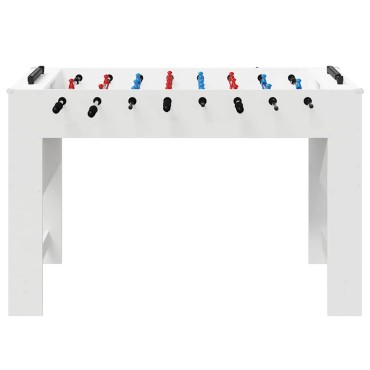 vidaXL Τραπέζι Φουτμπολ Λευκός 125 x 60,5 x 80 εκ. Επεξεργασμένο Ξύλο