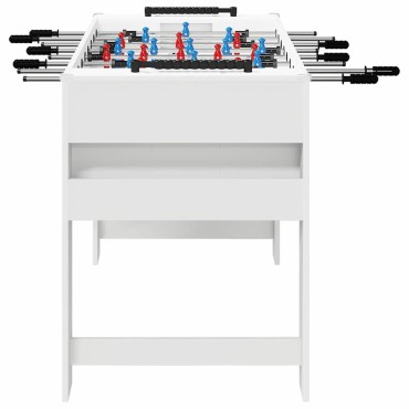 vidaXL Τραπέζι Φουτμπολ Λευκός 125 x 60,5 x 80 εκ. Επεξεργασμένο Ξύλο