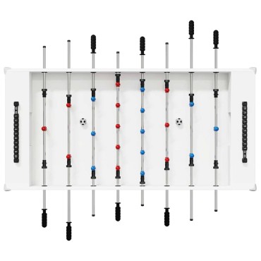 vidaXL Τραπέζι Φουτμπολ Λευκός 125 x 60,5 x 80 εκ. Επεξεργασμένο Ξύλο