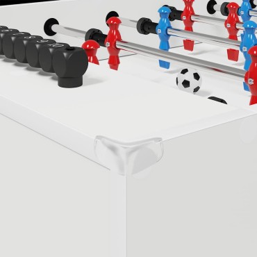 vidaXL Τραπέζι Φουτμπολ Λευκός 125 x 60,5 x 80 εκ. Επεξεργασμένο Ξύλο