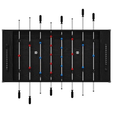 vidaXL Τραπέζι Φουτμπολ Μαύρη Δρυς 125 x 60,5 x 80 εκ.