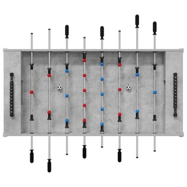 vidaXL Τραπέζι Φουτμπολ Σκυρόχρωμο Γκρι 125 x 60,5 x 80 εκ.