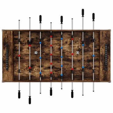 vidaXL Τραπέζι Φουτμπολ Καπνιστή Δρυς 125 x 60,5 x 80 εκ.