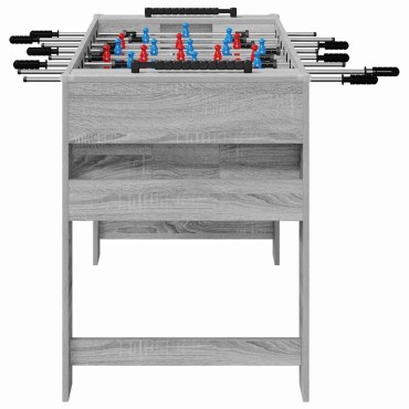 vidaXL Τραπέζι Φουτμπολ Γκρι Σονομά 125 x 60,5 x 80 εκ.