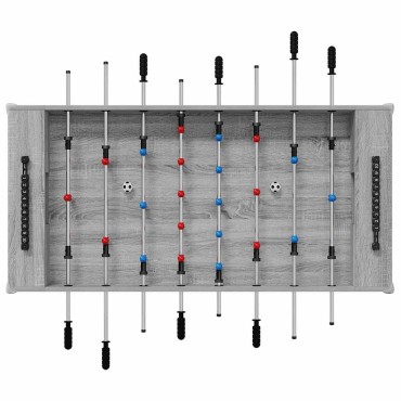 vidaXL Τραπέζι Φουτμπολ Γκρι Σονομά 125 x 60,5 x 80 εκ.