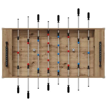 vidaXL Τραπέζι Φουτμπολ Τεχνίτικη Δρυς 125 x 60,5 x 80 εκ.
