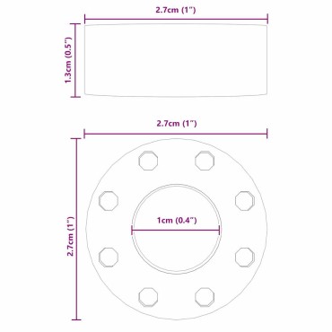 vidaXL Στηρίγματα Σαλαγκάρας 16 τμχ. Μαύρο 2,7 x 2,7 x 1,3 εκ TPE