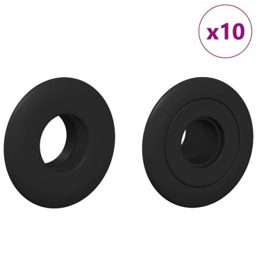 vidaXL Ρουλεμάν τραπεζιού ποδοσφαίρου 10 τμχ. Μαύρο 5 x 5 x 2,8 εκ. PP