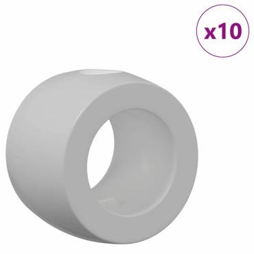 vidaXL Ρουλεμάν τραπεζιού ποδοσφαίρου 10 τεμ. Μαύρο 3 x 3 x 2,1 εκ PP