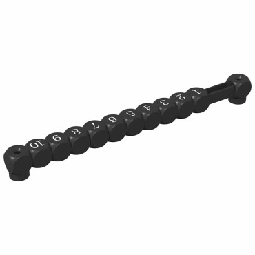 vidaXL Μπρατσάκια ποδοσφαίρου 2 τμχ. Μαύρο 30 x 2,2 x 2,9 εκ. HIPS