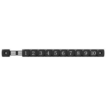 vidaXL Μπρατσάκια ποδοσφαίρου 2 τμχ. Μαύρο 30 x 2,2 x 2,9 εκ. HIPS