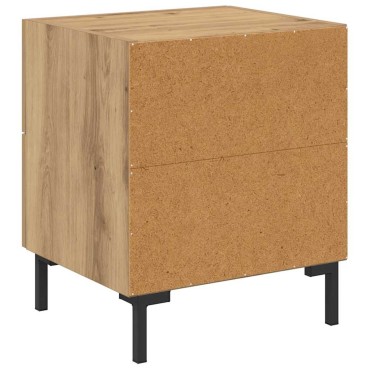 vidaXL Κομοδίνο Artisan Oak 40x35x47,5cm Επεξεργασμένο Ξύλο 1 τεμ.