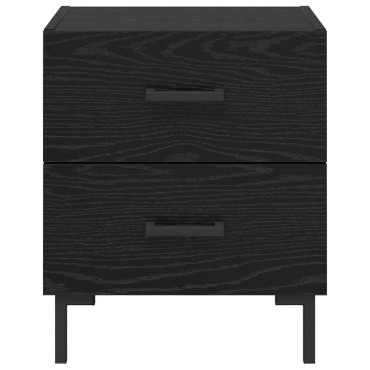 vidaXL Κομοδίνο Μαύρη Οξυά 40x35x47,5cm Επεξεργασμένο Ξύλο 1 τεμ.