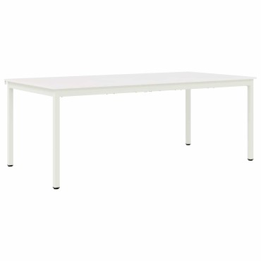 vidaXL Τραπεζαρία Λευκό 200x100x75cm Στερεά ξυλεία πεύκου 1 τεμ.