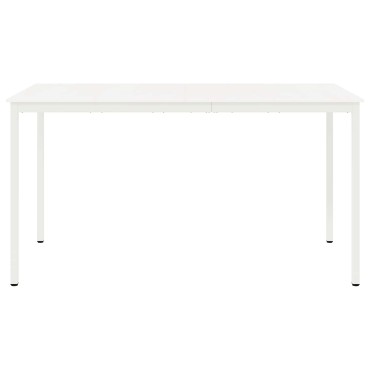 vidaXL Τραπέζι μπαρ Λευκό 110x55x105cm Στερεά ξυλεία πεύκου 1 τεμ.