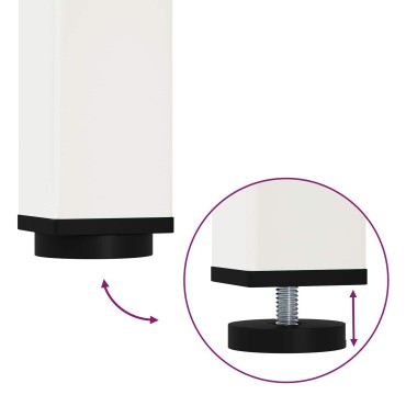 vidaXL Τραπέζι μπαρ Λευκό 110x55x105cm Στερεά ξυλεία πεύκου 1 τεμ.