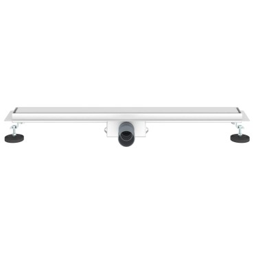 vidaXL 2 σε 1 εκροή ντους Ασημί 80 cm Ανοξείδωτο Ατσάλι 304