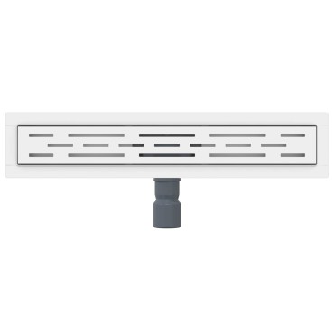 vidaXL Εκροή ντους με σχέδιο γραμμής Ασημί 60 cm Ανοξείδωτο Ατσάλι 304