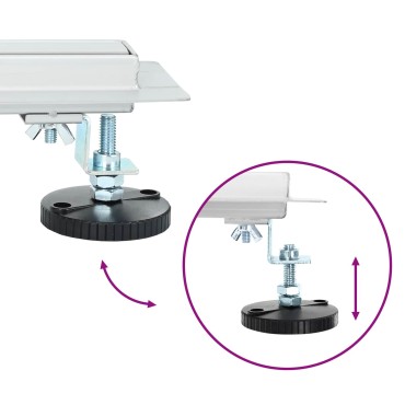 vidaXL 360° Νεροχύτης ντους με λεπτό μοντέλο Ασημί 60 cm