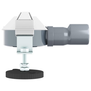 vidaXL 360° Νεροχύτης ντους με λεπτό μοντέλο Ασημί 80 cm