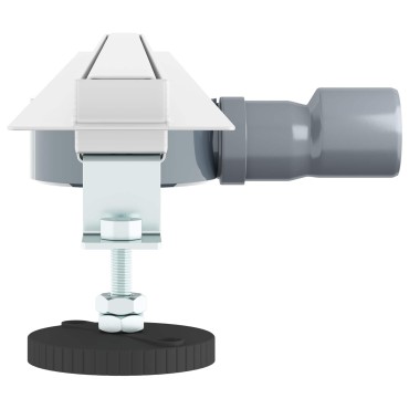 vidaXL 360° Νεροχύτης ντους με λεπτό μοντέλο Ασημί 100 cm
