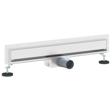 vidaXL Αποχέτευση Ντους Τοίχου Ασημί 60 cm Ανοξείδωτο Ατσάλι 304