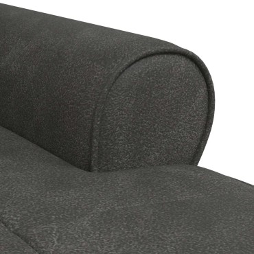 vidaXL Χαλάρωση με μαξιλάρι Μαύρο 91x157x91cm Τεχνητό Δέρμα