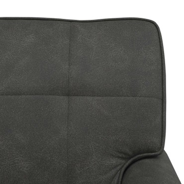 vidaXL Χαλάρωση με μαξιλάρι Μαύρο 91x157x91cm Τεχνητό Δέρμα