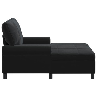 vidaXL Χαλάρωση με μαξιλάρι Μαύρο 91x157x91cm Βελούδο