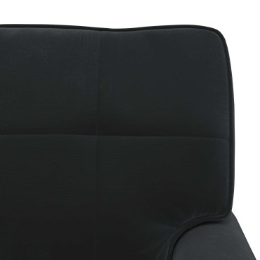 vidaXL Χαλάρωση με μαξιλάρι Μαύρο 91x157x91cm Βελούδο