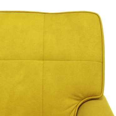 vidaXL Χαλάρωση με μαξιλάρι Κίτρινο 91x157x91cm Βελούδο