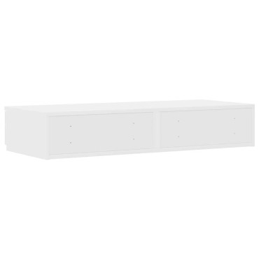 vidaXL Συρτάρια κρεβατιού Λευκό 100x36,5x16,5 εκ 1 τεμ.
