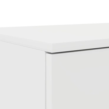 vidaXL Συρτάρια κρεβατιού Λευκό 100x36,5x16,5 εκ 1 τεμ.