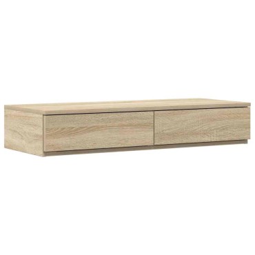 vidaXL Συρτάρια κρεβατιού Δρύς Sonoma 100x36,5x16,5 εκ 1 τεμ.