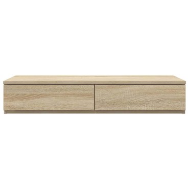 vidaXL Συρτάρια κρεβατιού Δρύς Sonoma 100x36,5x16,5 εκ 1 τεμ.