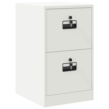 vidaXL Ντουλάπα Αρχείων Λευκό 44x50x74,5cm Ψυχρής Έλασης Χάλυβας 1 τεμ.