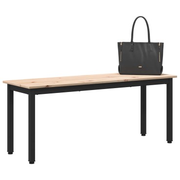 vidaXL παγκάκι Φυσικό 110x35x45cm Στερεά ξυλεία πεύκου