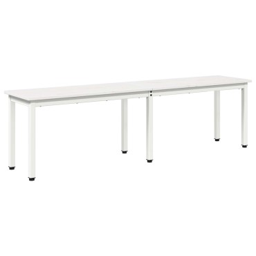 vidaXL παγκάκι Λευκό 160x35x45cm Στερεά ξυλεία πεύκου
