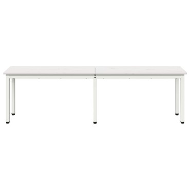 vidaXL παγκάκι Λευκό 160x35x45cm Στερεά ξυλεία πεύκου