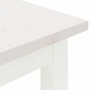 vidaXL παγκάκι Λευκό 200x35x45cm Στερεά ξυλεία πεύκου