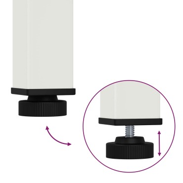 vidaXL παγκάκι Λευκό 200x35x45cm Στερεά ξυλεία πεύκου