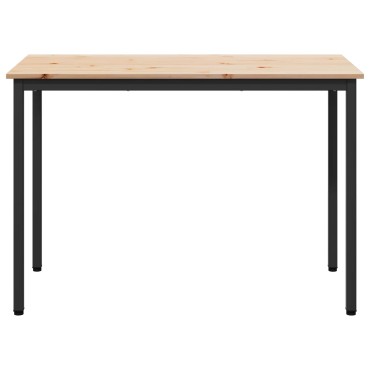 vidaXL Τραπεζαρία Φυσικό 110x55x75cm Στερεά ξυλεία πεύκου 1 τεμ.