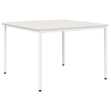 vidaXL Τραπεζαρία Λευκό 110x110x75cm Στερεά ξυλεία πεύκου 1 τεμ.