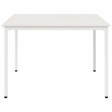 vidaXL Τραπεζαρία Λευκό 110x110x75cm Στερεά ξυλεία πεύκου 1 τεμ.