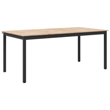 vidaXL Τραπεζαρία Φυσικό 140x80x75cm Στερεά ξυλεία πεύκου 1 τεμ.