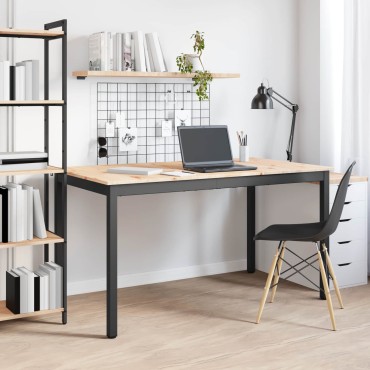 vidaXL Τραπεζαρία Φυσικό 140x80x75cm Στερεά ξυλεία πεύκου 1 τεμ.