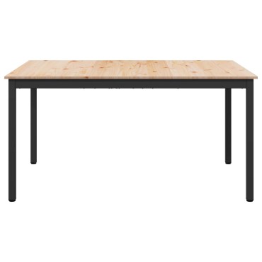 vidaXL Τραπεζαρία Φυσικό 140x80x75cm Στερεά ξυλεία πεύκου 1 τεμ.