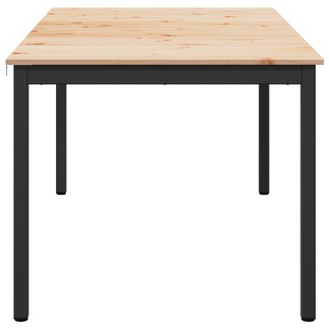 vidaXL Τραπεζαρία Φυσικό 140x80x75cm Στερεά ξυλεία πεύκου 1 τεμ.